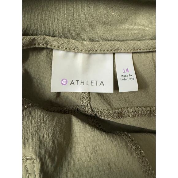 Athleta Trekkie Lightweight Stretch Jogger Pants Womens 14 Dark Green Pockets - Picture 4 of 8
